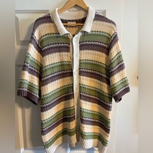 Frank & Oak Multicolor Striped Polo Shirt